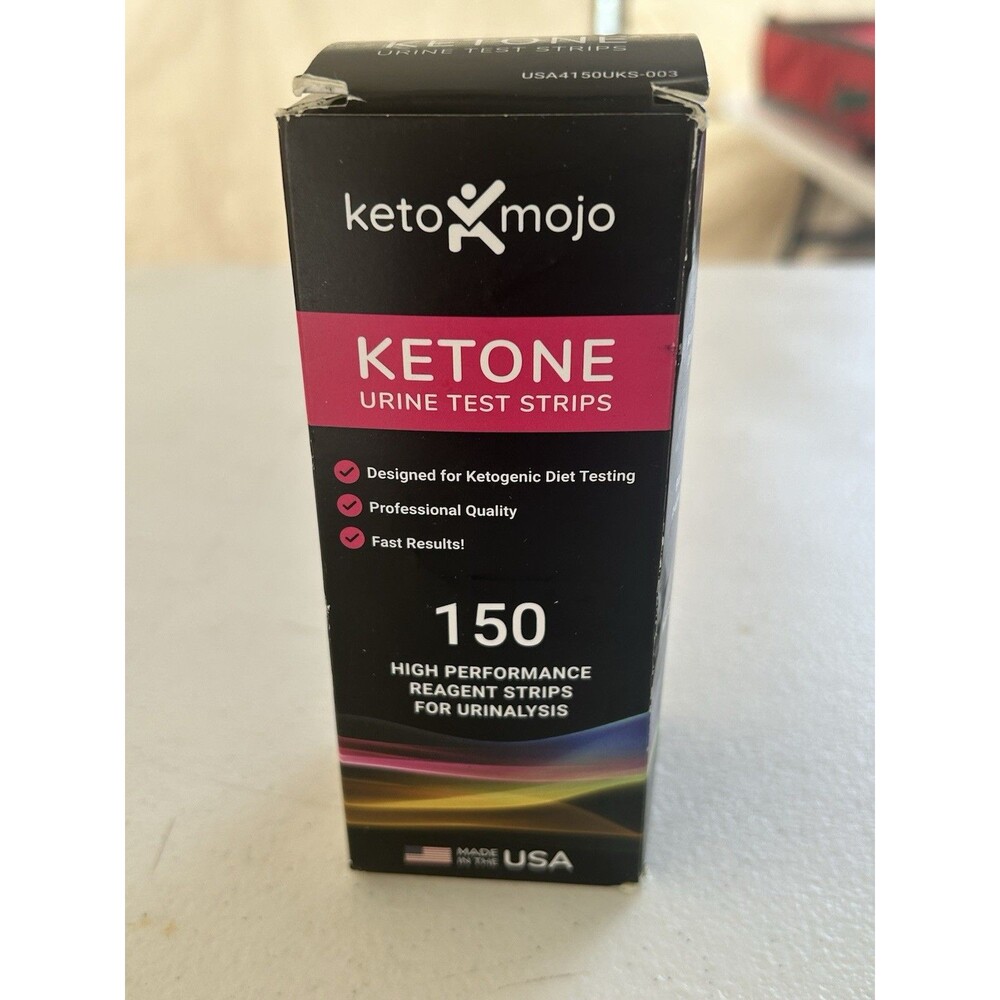 Keto Mojo Ketone Urine Test Strips 150 Count Ex: 9/11/2027